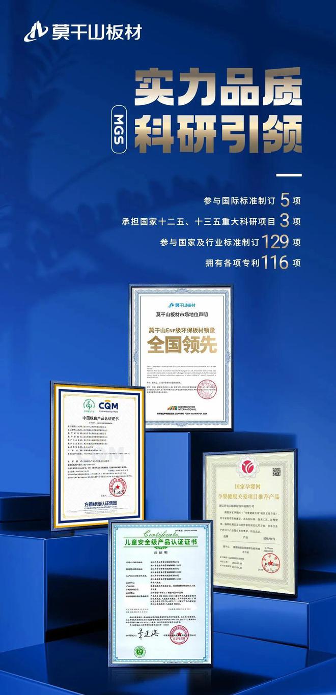 凯发科技：喜讯！莫干山板材荣膺2024家居业高质量发展大会“金致奖”多项殊荣！(图4)
